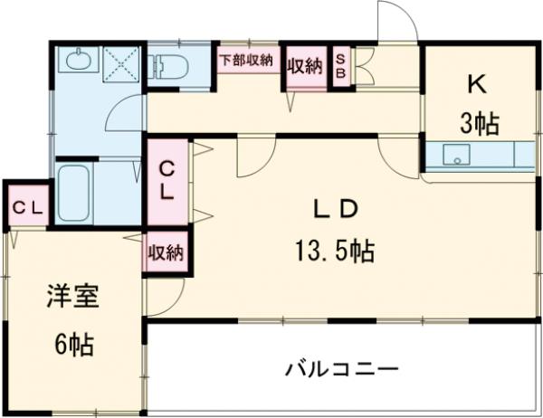 グランデ明奈の間取り