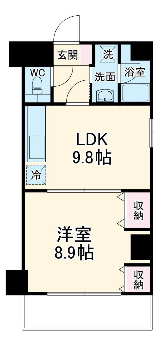 スカイフラット名古屋の間取り