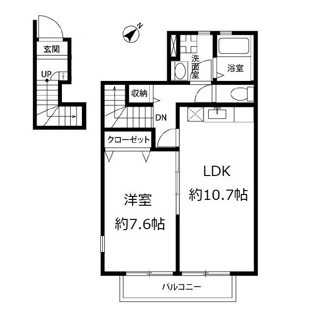 アスピリア ペルルの間取り