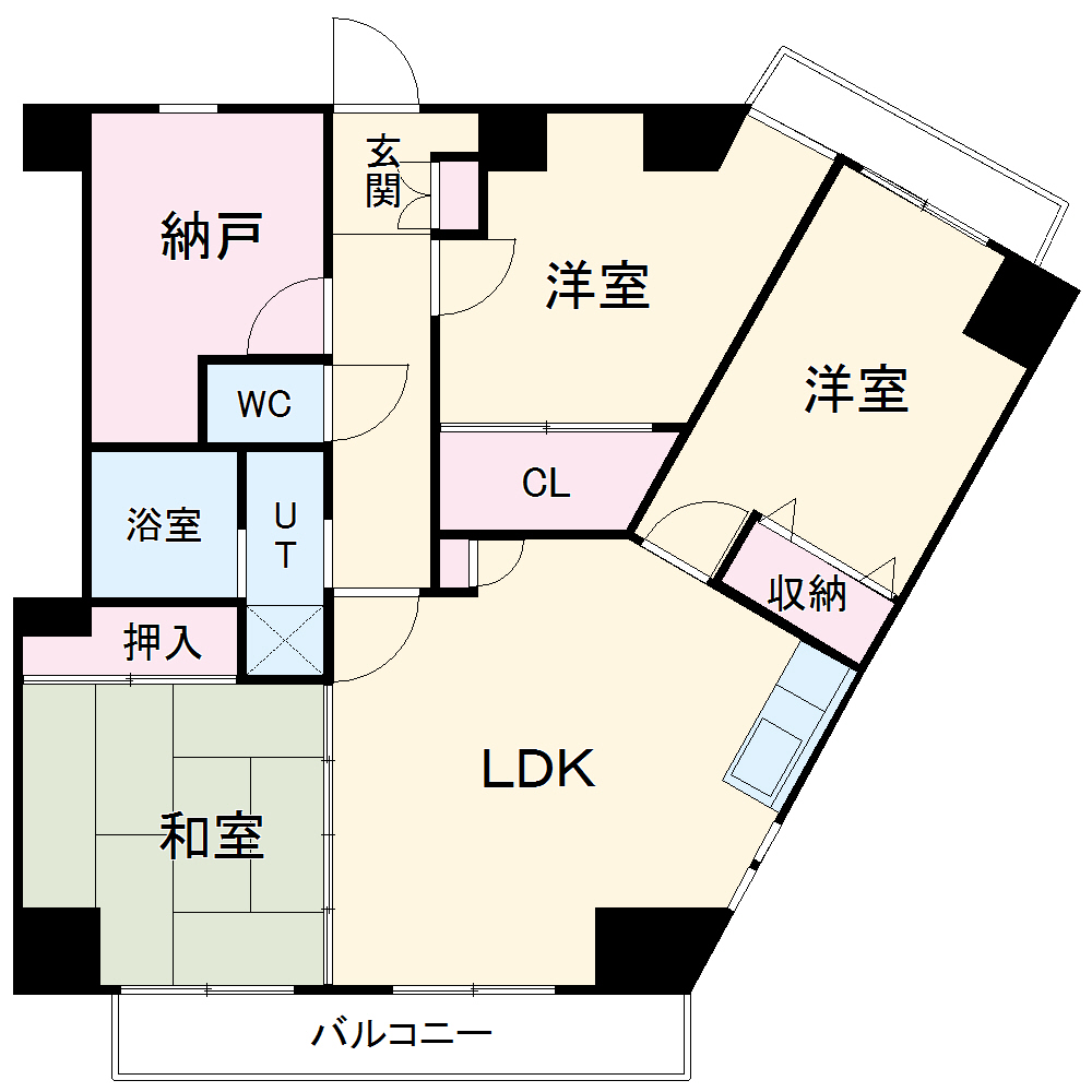 ヴィアーレマルフク南館の間取り