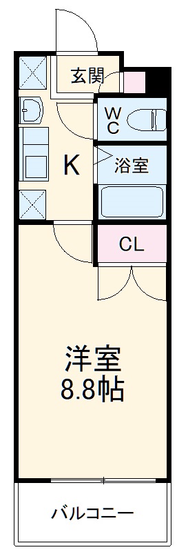 パルティール神宮前の間取り