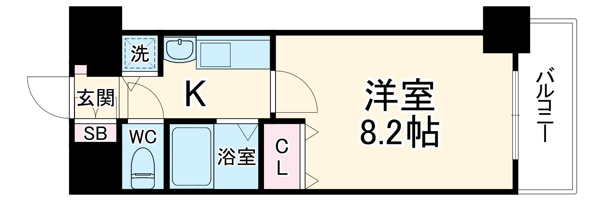 プレサンス名古屋駅前グランヴィルの間取り