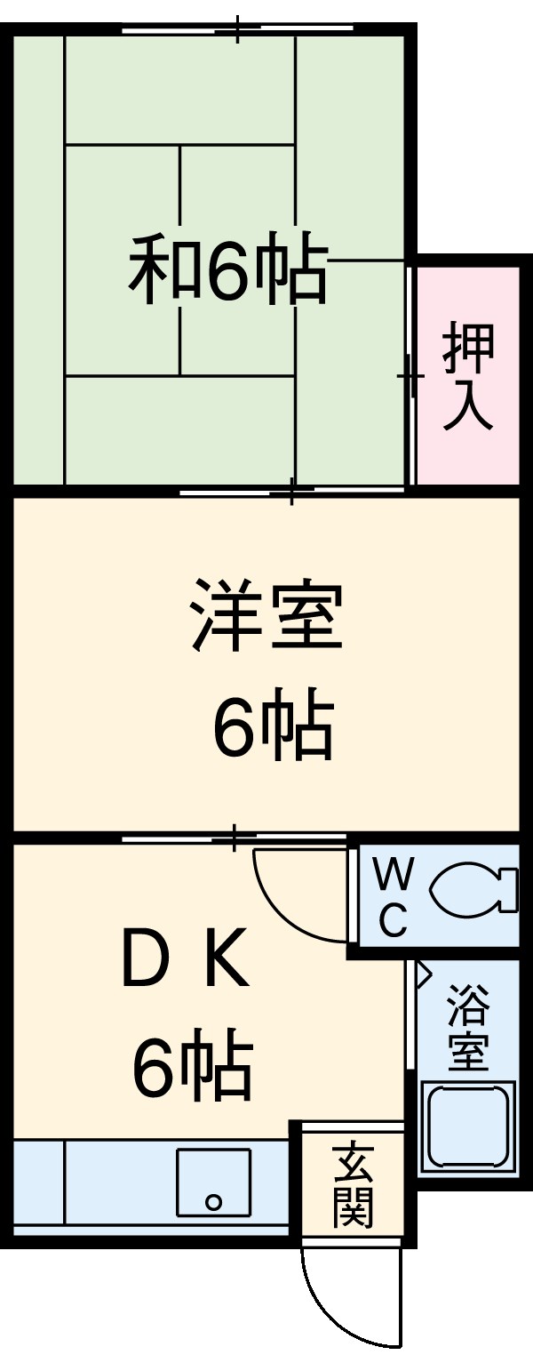 105号室の間取り