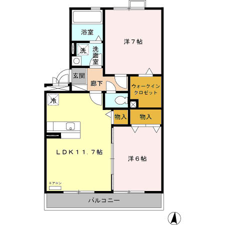 Ｗｉｓｈ・303号室の間取り