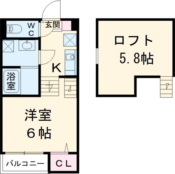 フォルトゥーナ中村の間取り