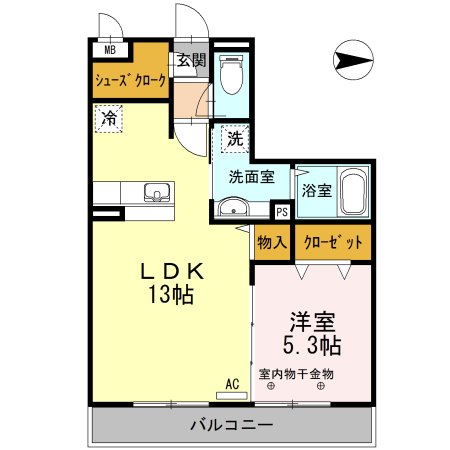 プランドール メゾンの間取り