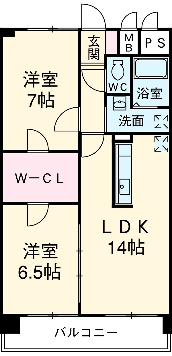 ファミール熱田の間取り