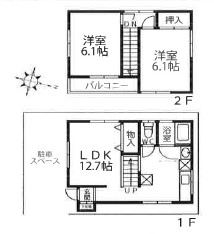 上篠崎2丁目戸建の間取り
