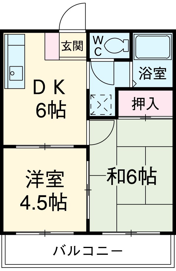 エステートピア大沢の間取り