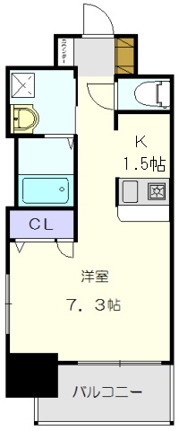 ライジングコート名古屋駅南の間取り