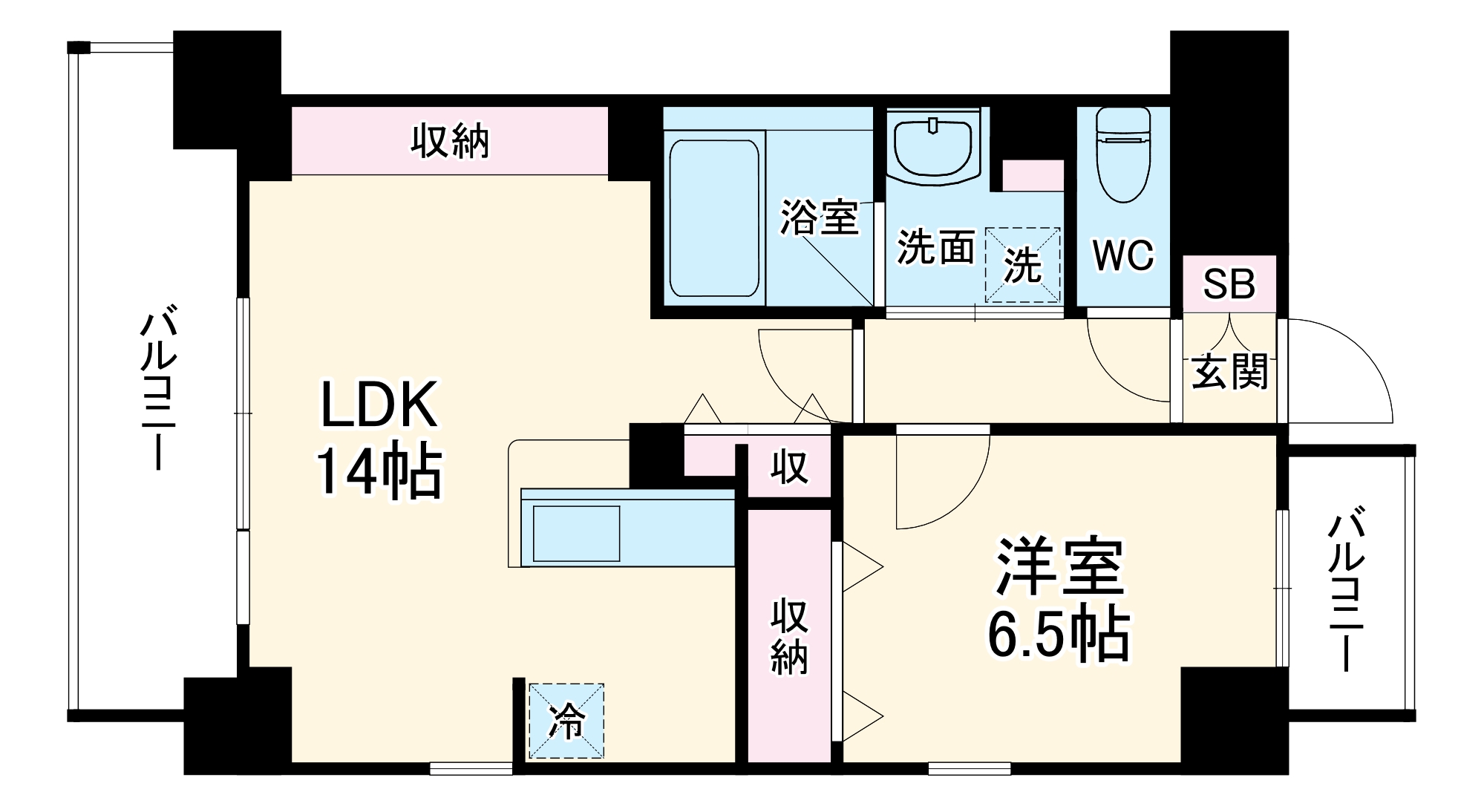 ツインアウルズの間取り
