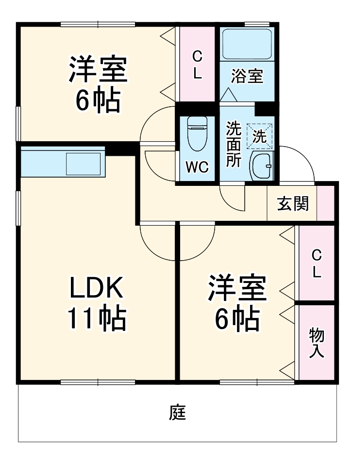 Tiara Ⅰの間取り