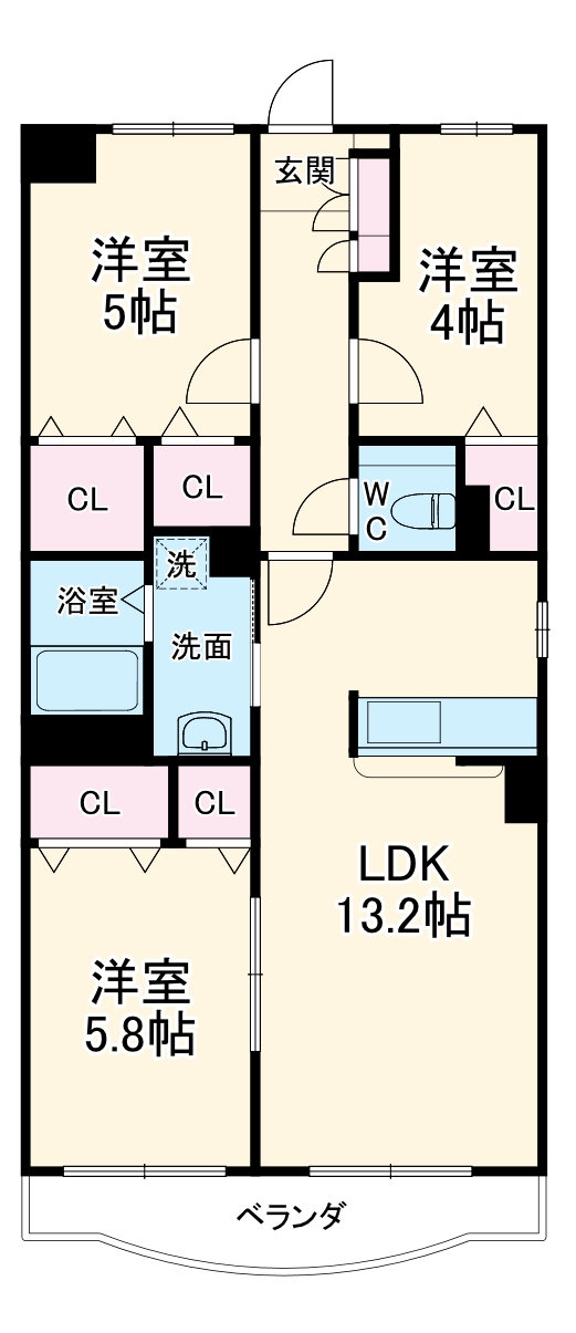 フォレストパーク高岡の間取り