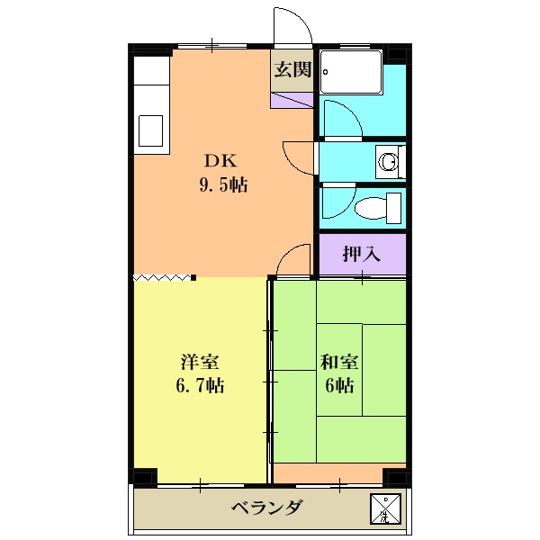 辻マンションの間取り