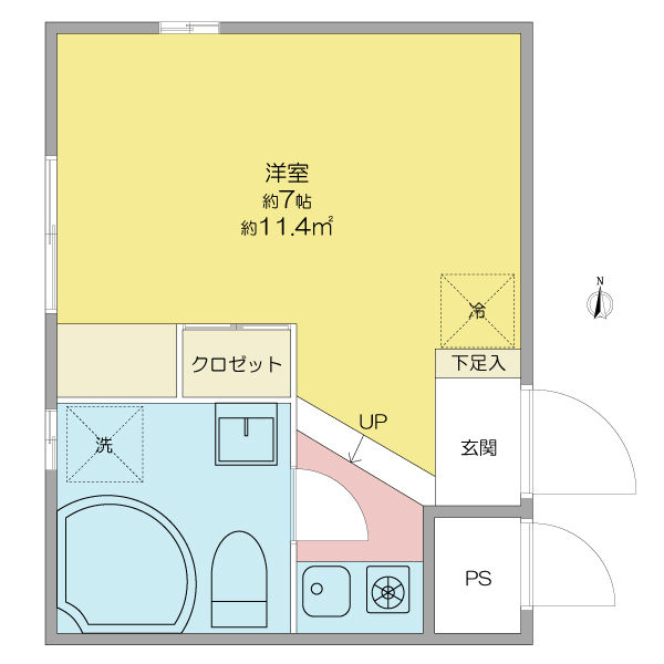 リンデンバウムJ6 B棟の間取り