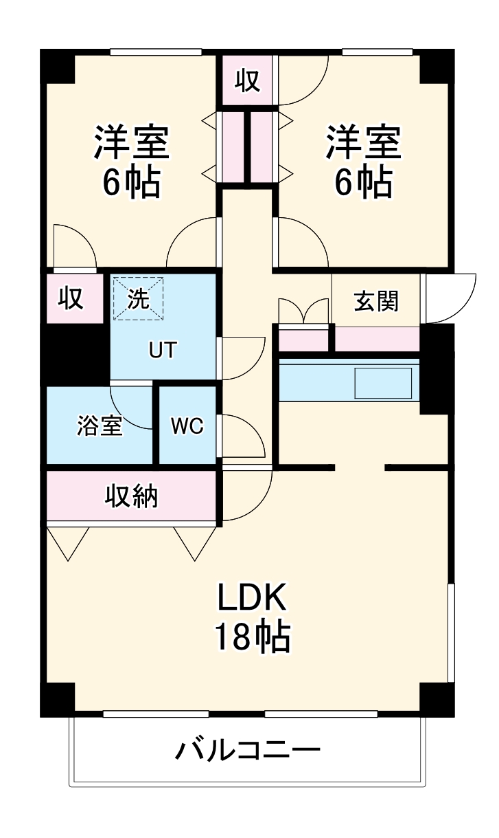 プリズム岩塚の間取り