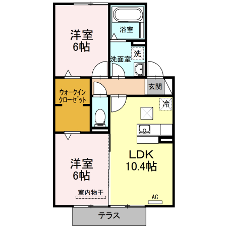 ルミエール B棟の間取り