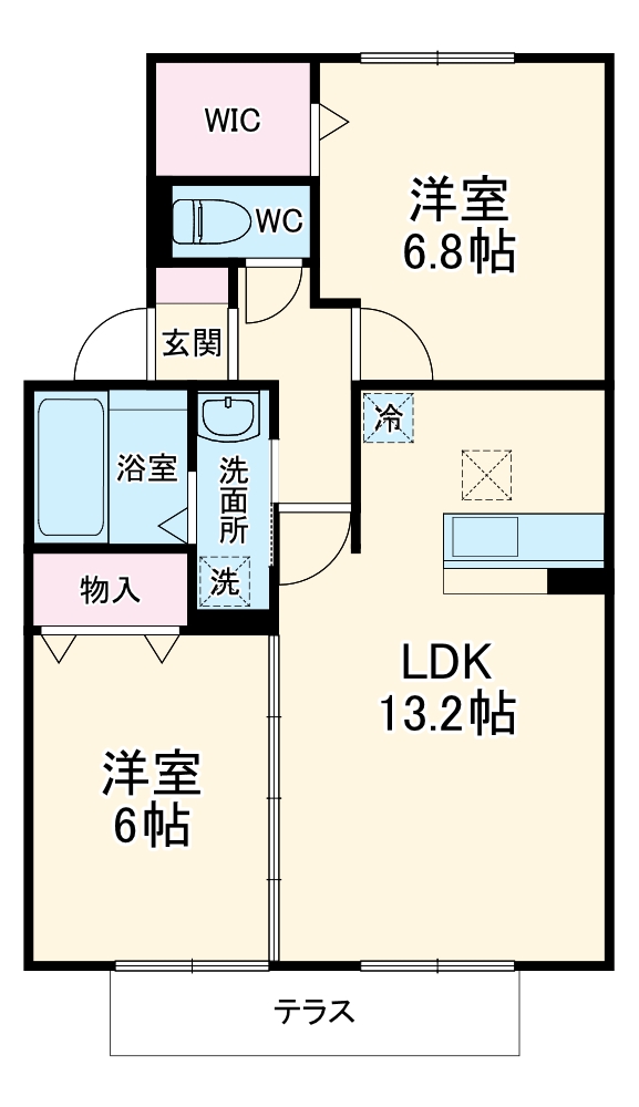 ルミエール B棟の間取り