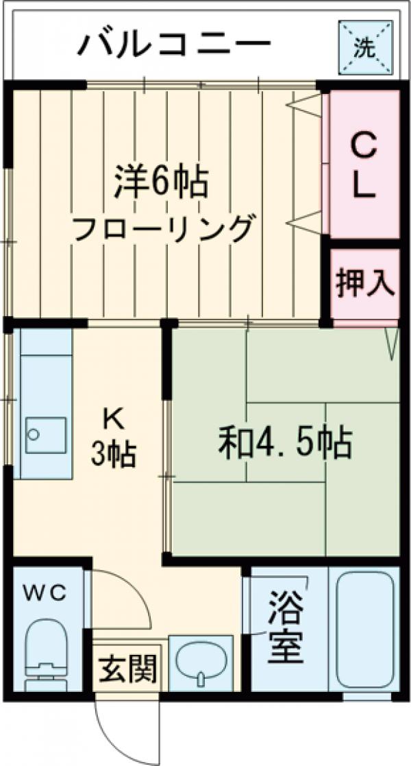 コーポ梅田の間取り