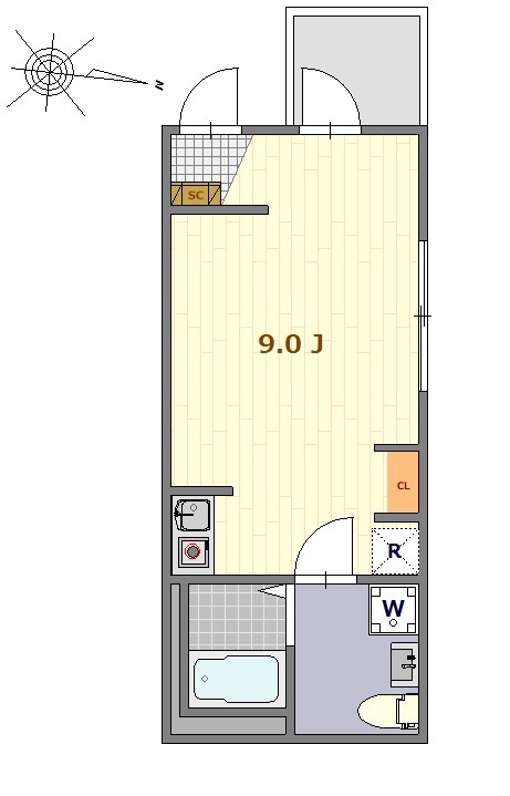 Residence hale ohanaの間取り