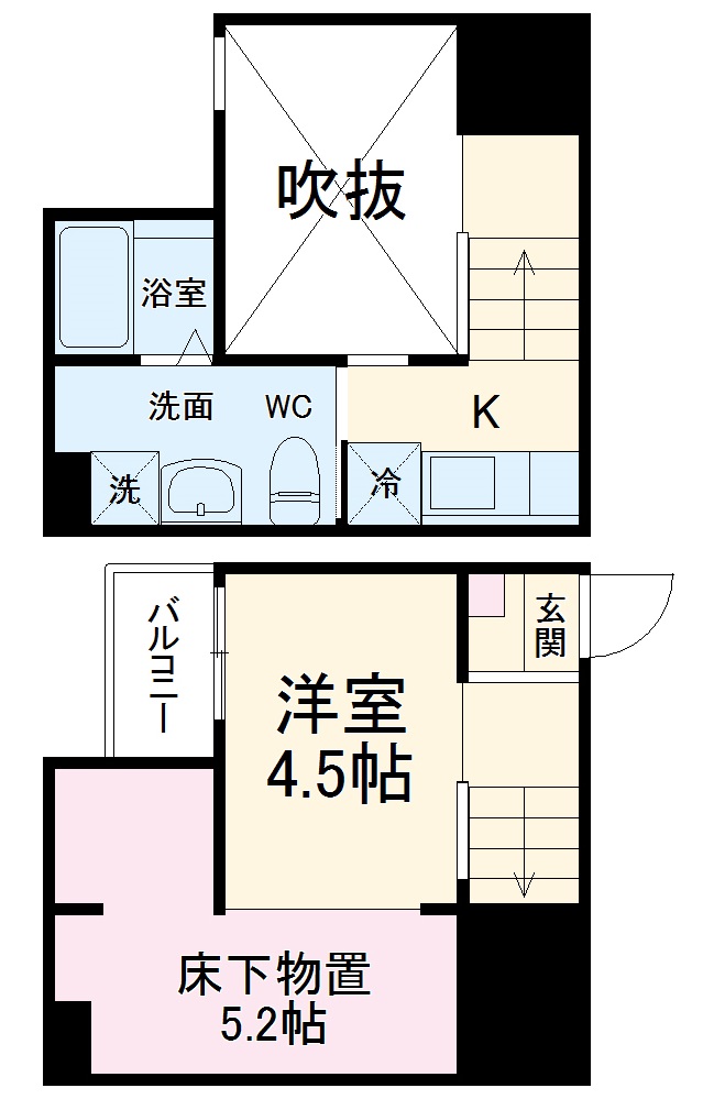 リデンテ辰巳の間取り