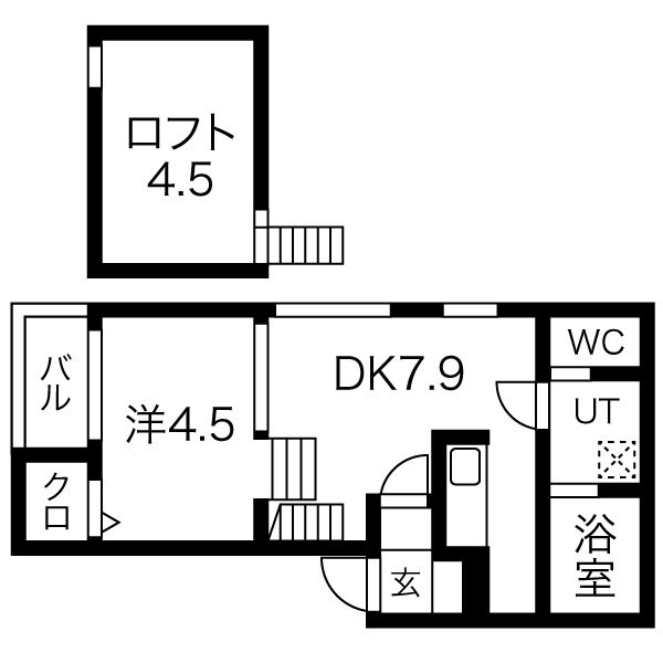 プランドール名駅北の間取り