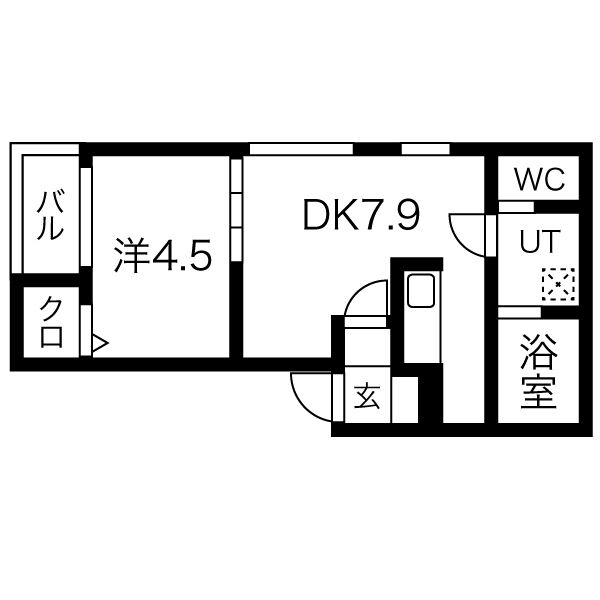 プランドール名駅北の間取り