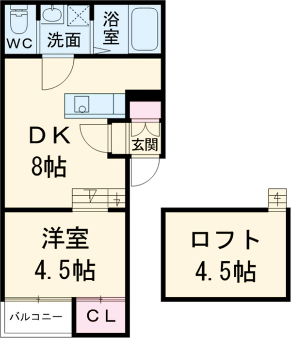 プランドール名駅北の間取り