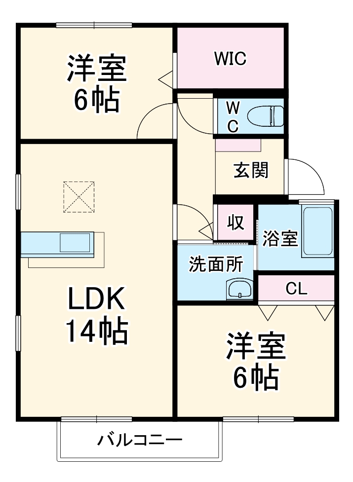 ロイヤルステージAの間取り