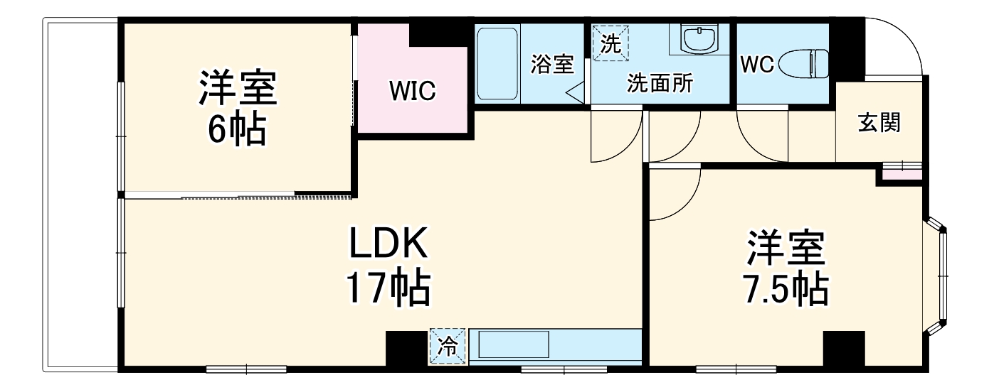 パークハイツ永森の間取り