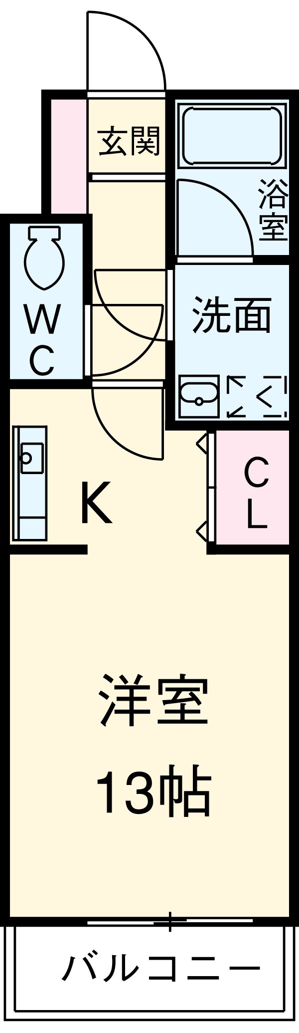 ビオラ名駅西の間取り