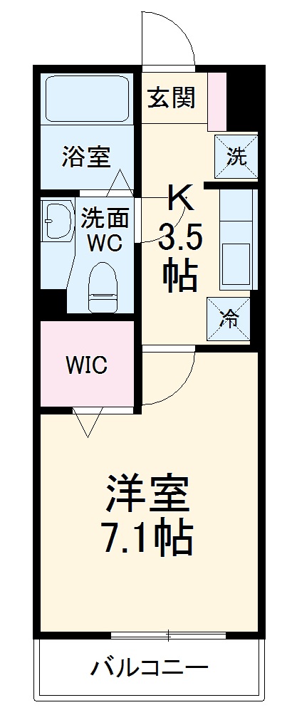 アンソレイユ港南台の間取り