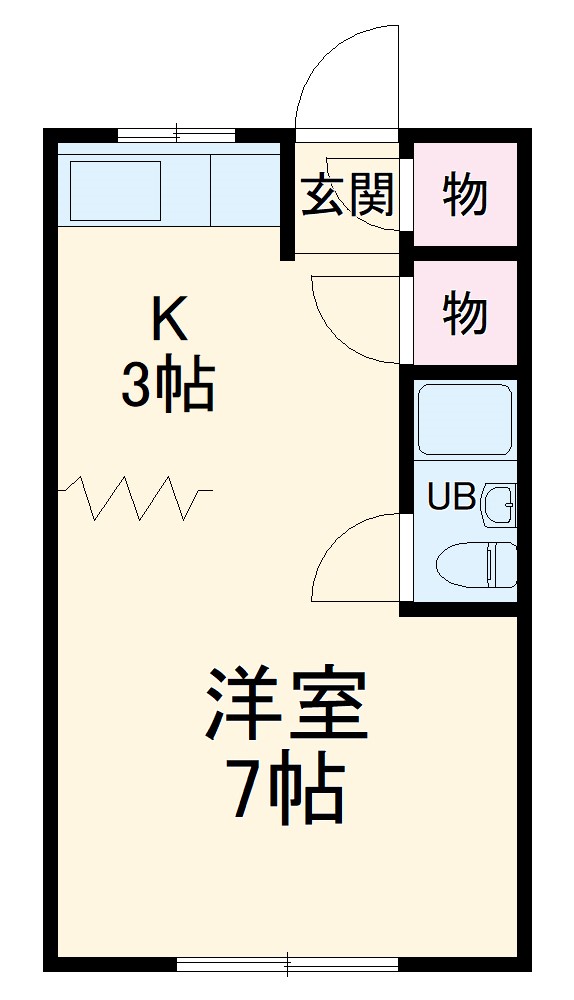 コーポ雅Ⅲの間取り