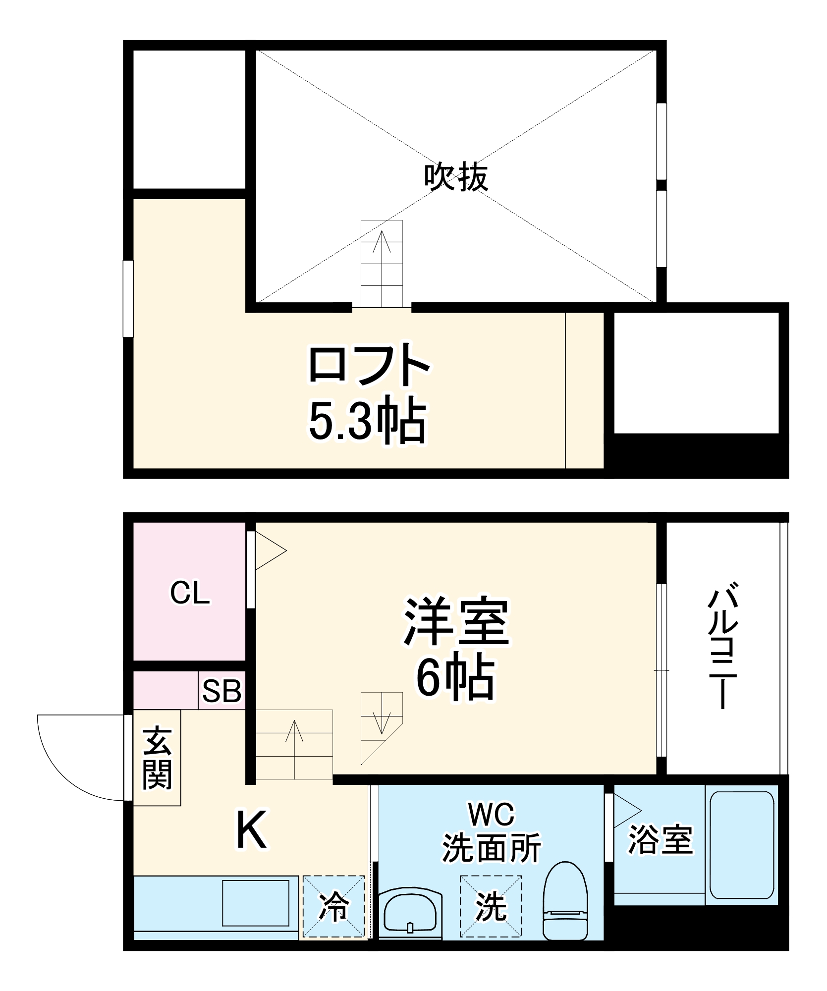 エスペランサ源兵衛町の間取り