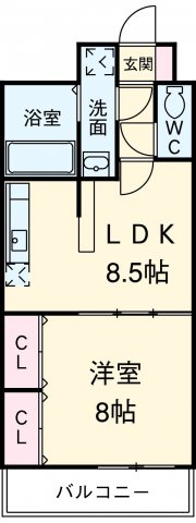 ハースヒルズの間取り