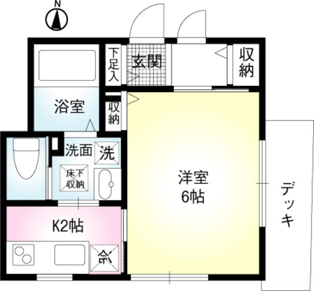 シーサイドフラットの間取り