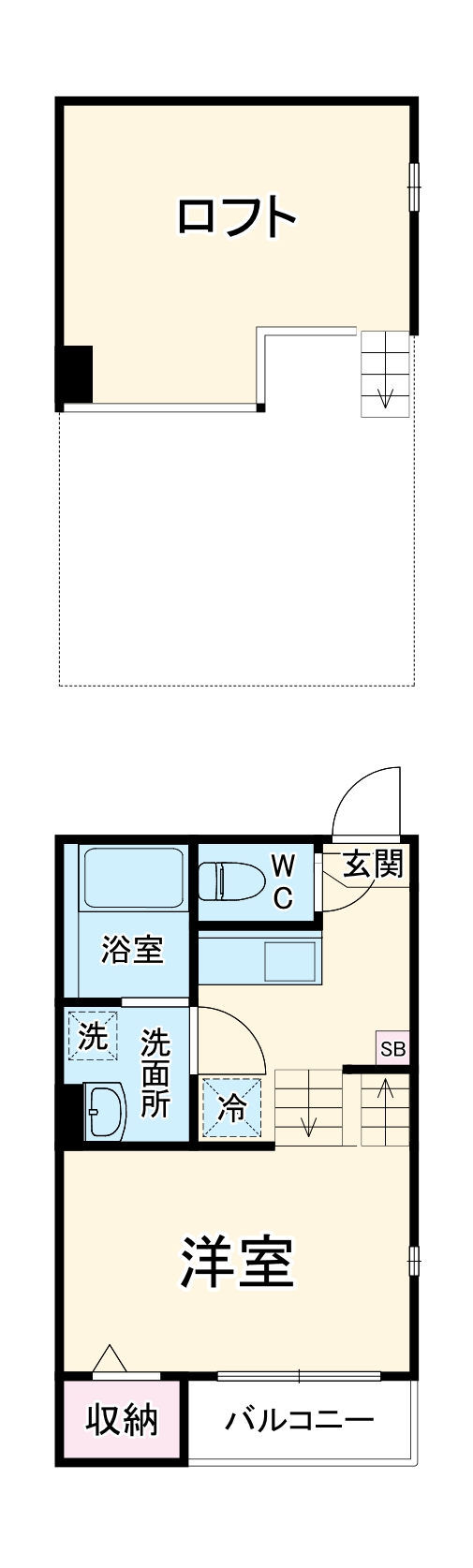 ソレイユ 中村日赤の間取り
