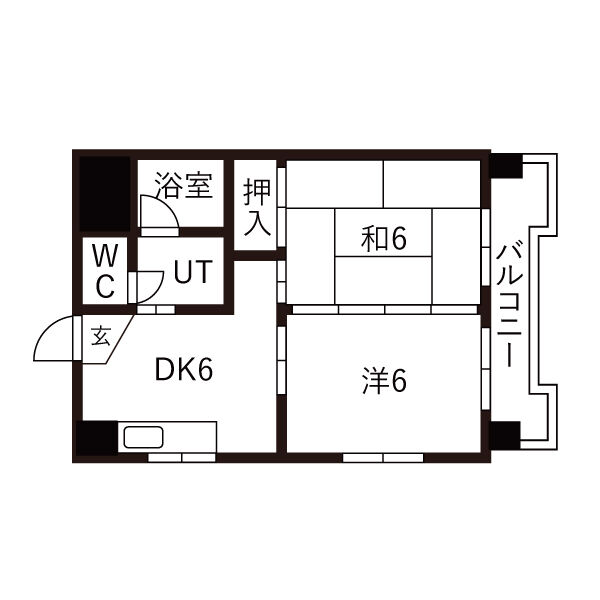 サンライズマンションの間取り