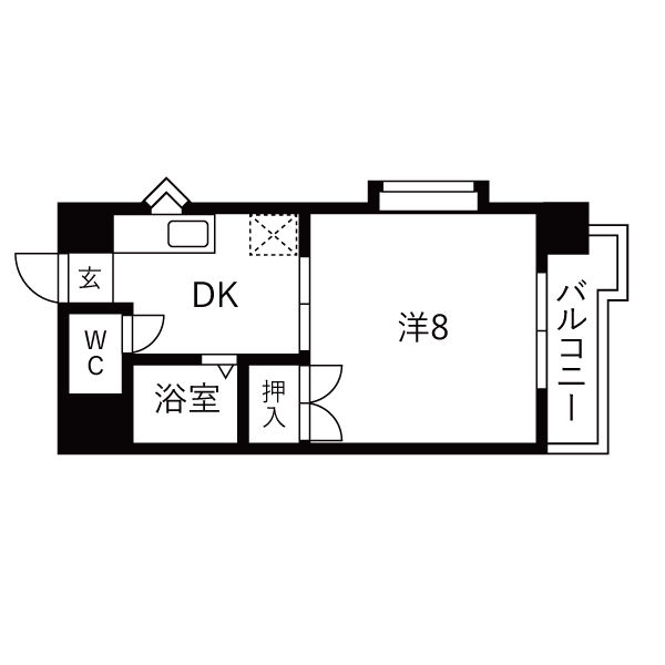 サンライズマンションの間取り