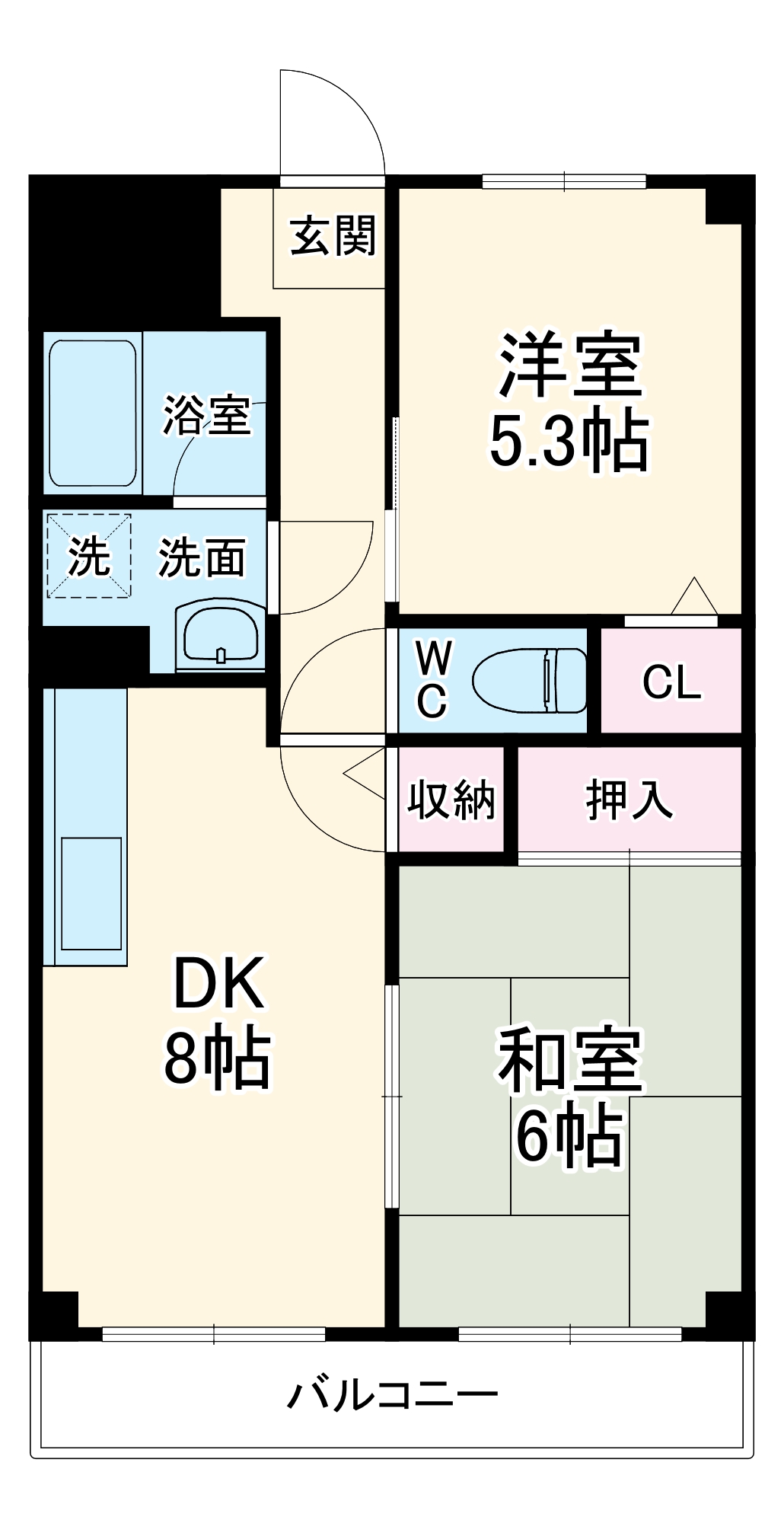グランパーク高畑の間取り