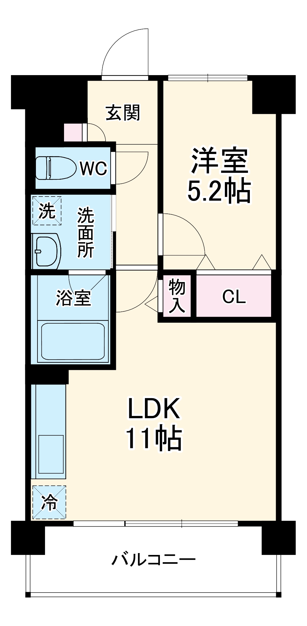 フレアハラの間取り