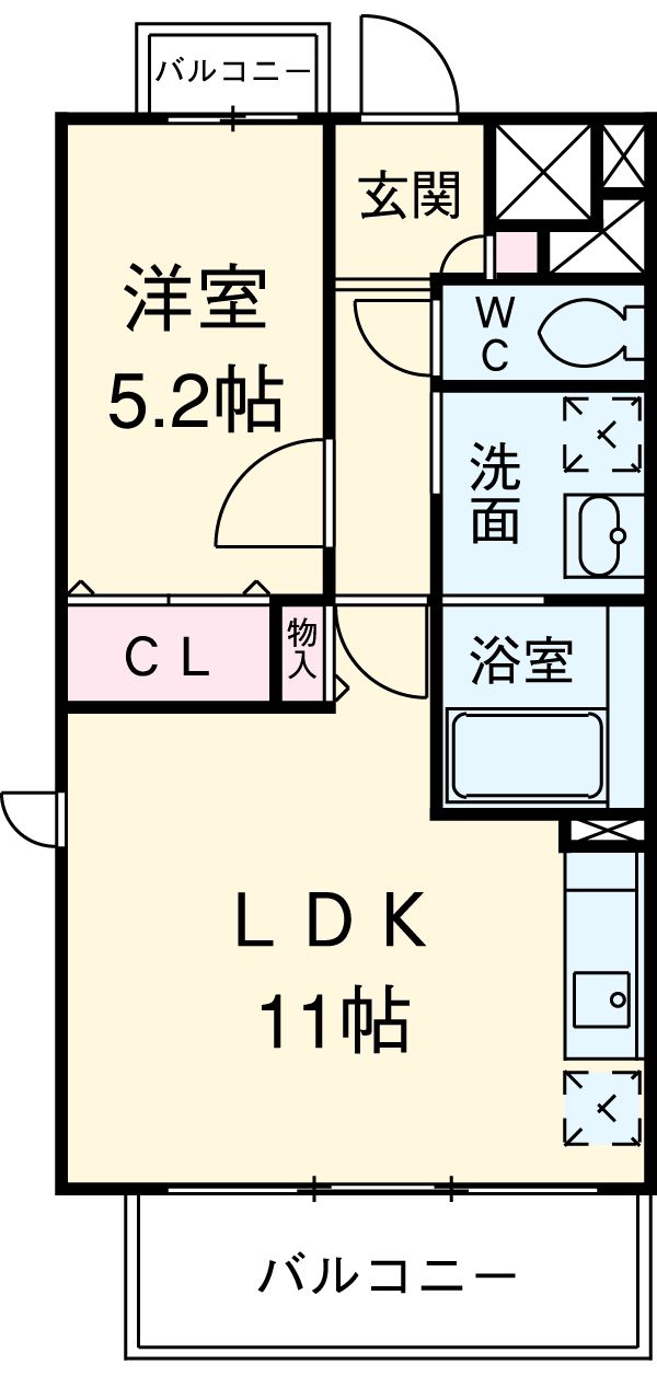 フレアハラの間取り