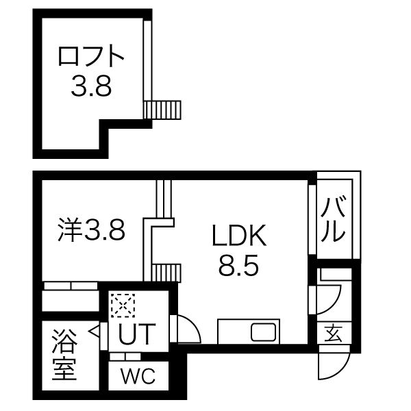 レンガースⅡの間取り