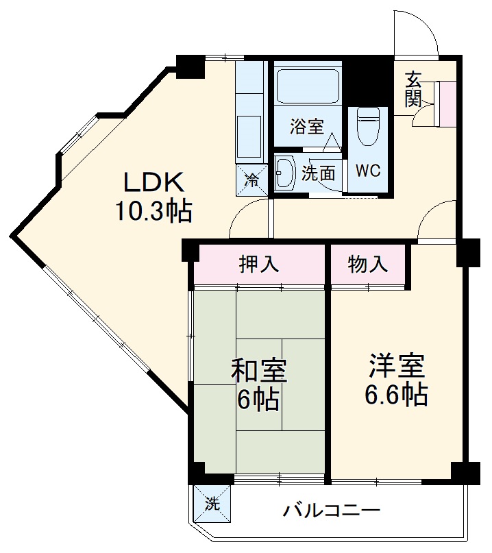 エルテ梅ヶ丘の間取り