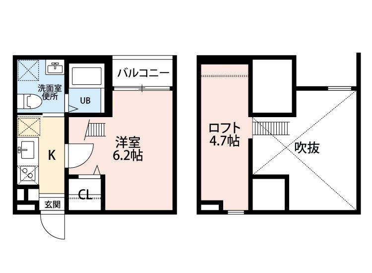 アオアクア稲上町の間取り