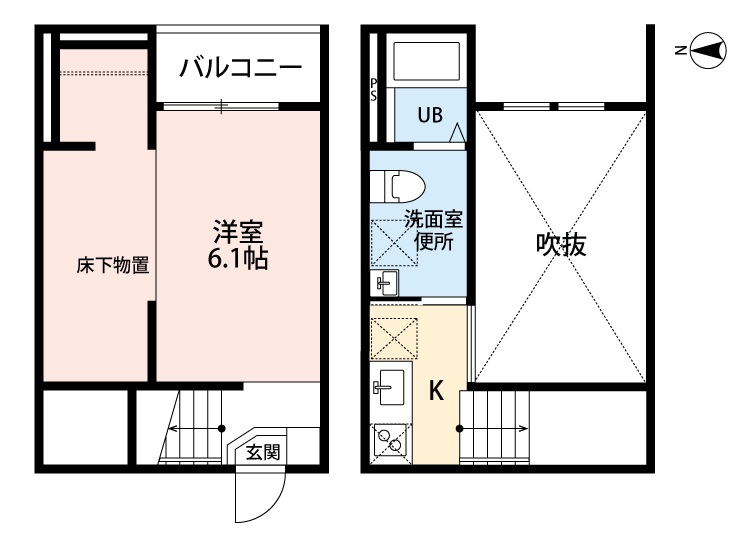 LaLa cote(ララコッテ)の間取り