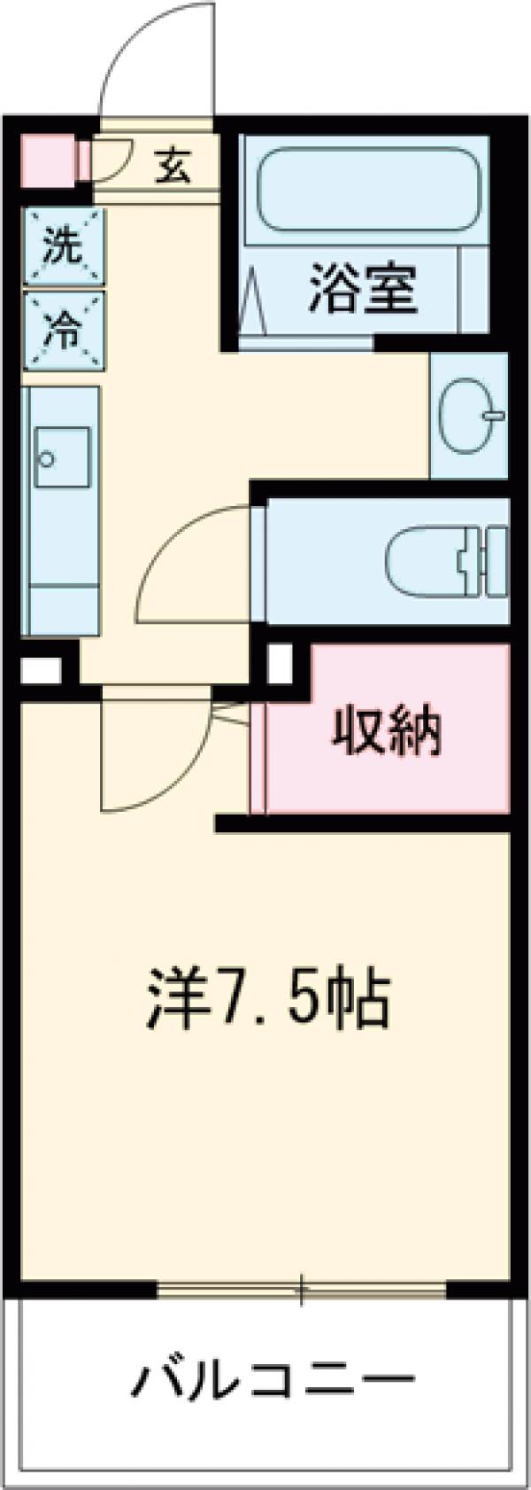 エルスタンザ東綾瀬DEUXの間取り