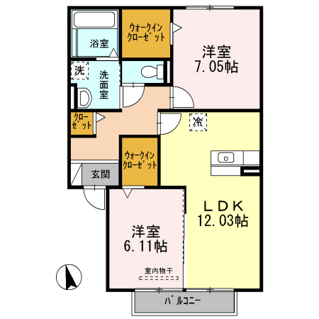 アルカディア永森の間取り