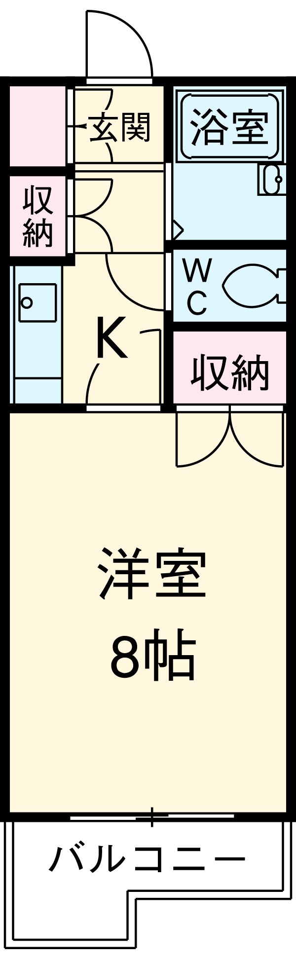 ドミトリー587の間取り