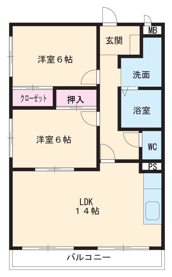 リーベン・シュロスの間取り